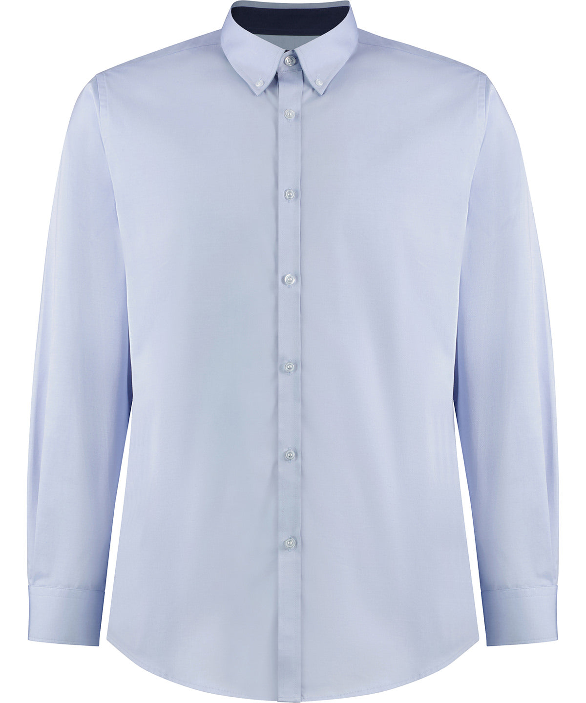 Kustom Kit Contrast Premium Oxford Shirt (button-down Collar) Long-sleeved (tailored Fit) – Custom Embroidered & Printed Shirts