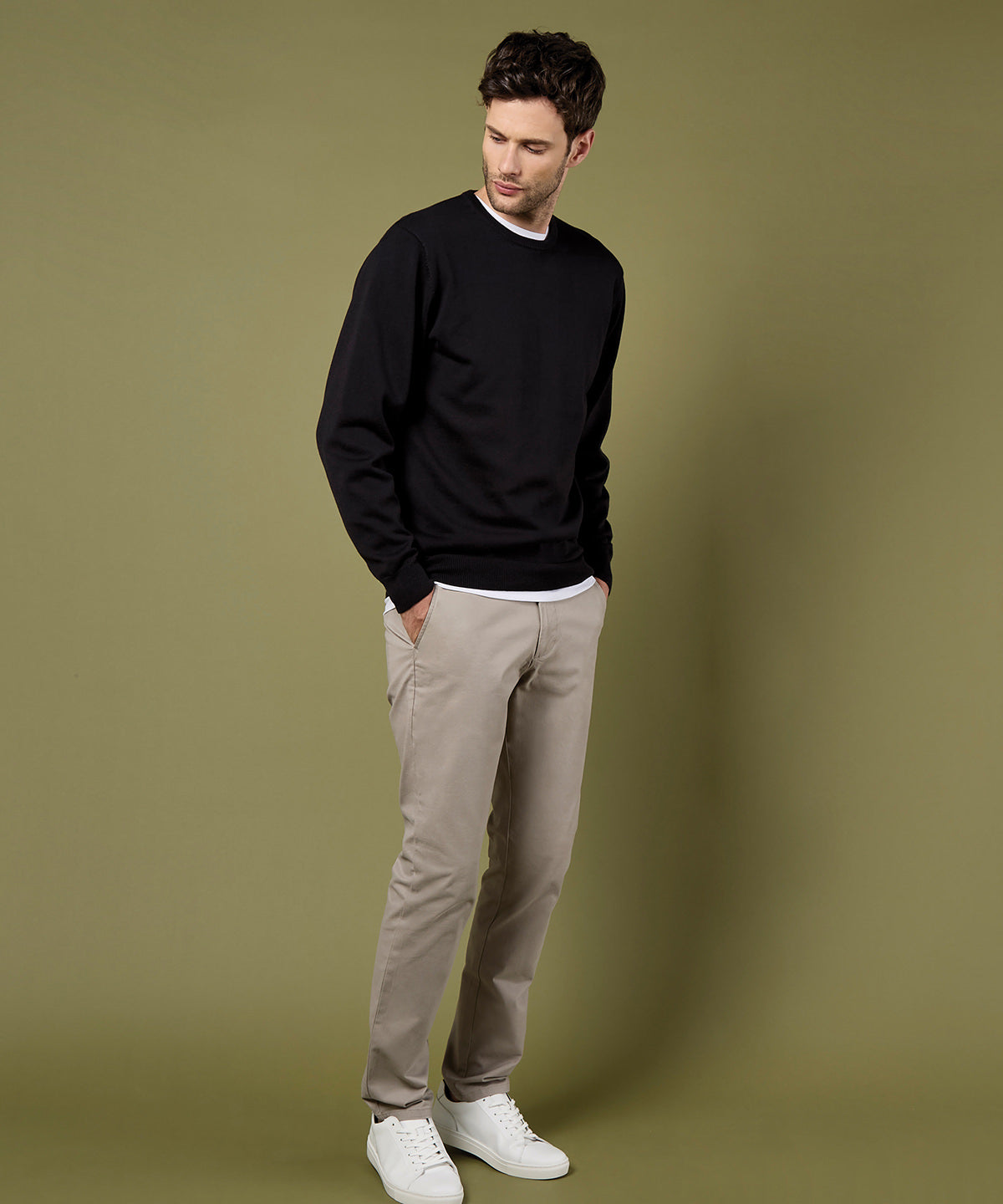 Kustom Kit Regular Fit Arundel Crew Neck Sweater Garment