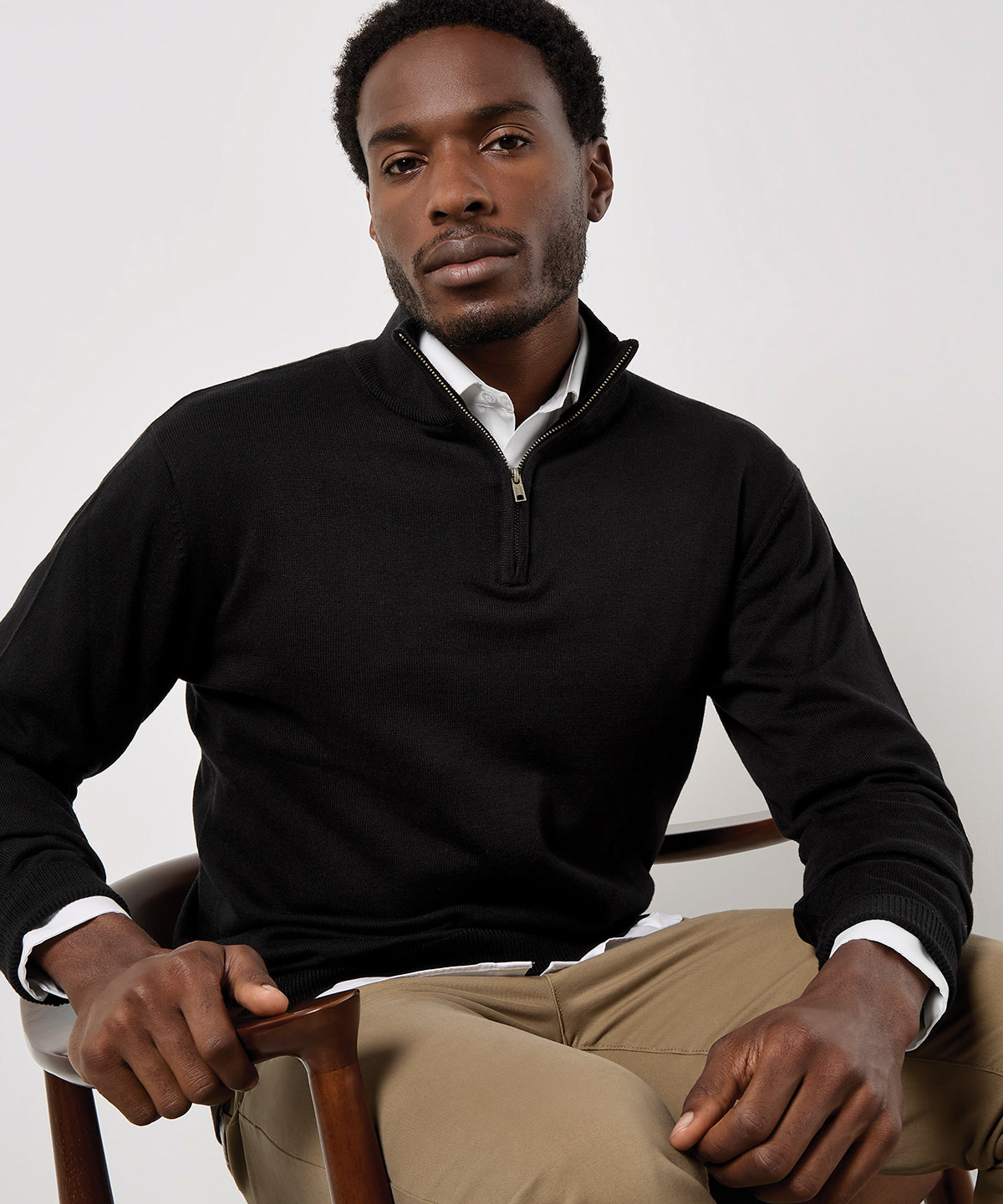 Kustom Kit Regular Fit Arundel 1/4-zip Sweater Garment