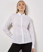 Kustom Kit Women's Mandarin Collar Shirt Long-sleeved (tailored Fit)