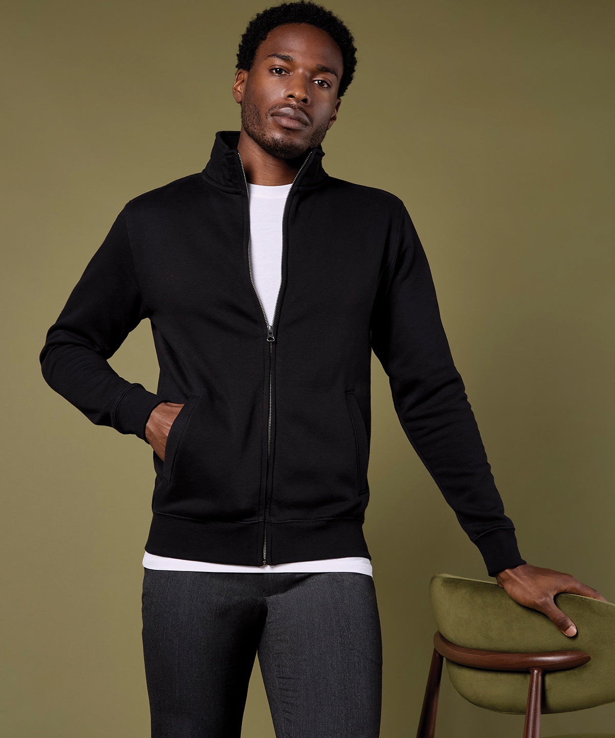 Kustom Kit Regular Fit Zipped Sweatshirt