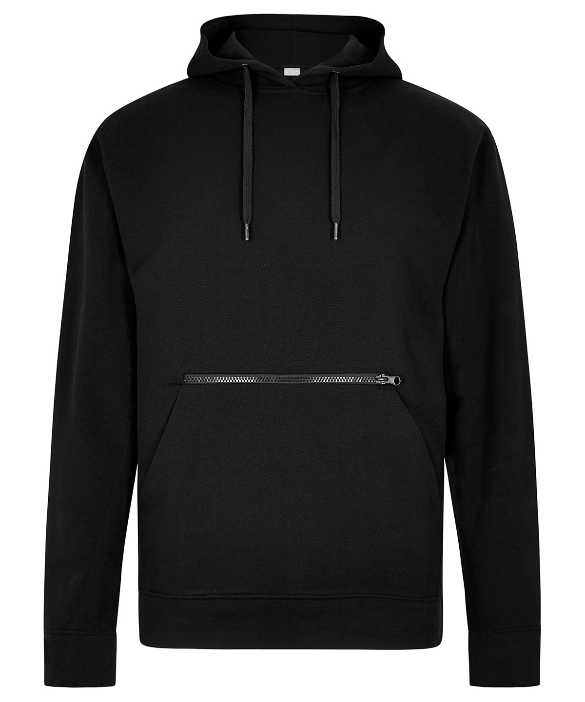 Kustom Kit Regular Fit Piqué Hoodie with Zipped Pocket – Custom Embroidered & Printed Hoodies