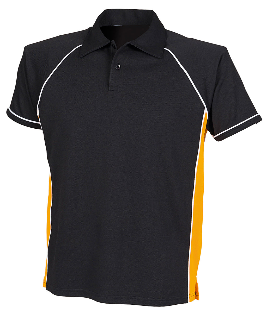 Finden & Hales Piped Performance Polo Shirt – Custom Embroidered & Printed Polo Shirts