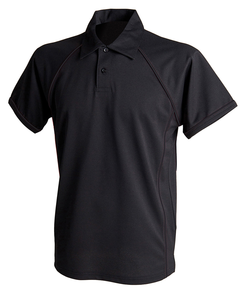 Finden & Hales Piped Performance Polo Shirt – Custom Embroidered & Printed Polo Shirts