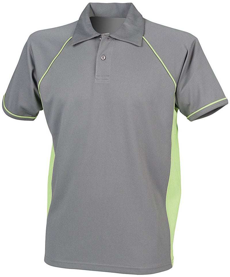 Finden & Hales Piped Performance Polo Shirt – Custom Embroidered & Printed Polo Shirts