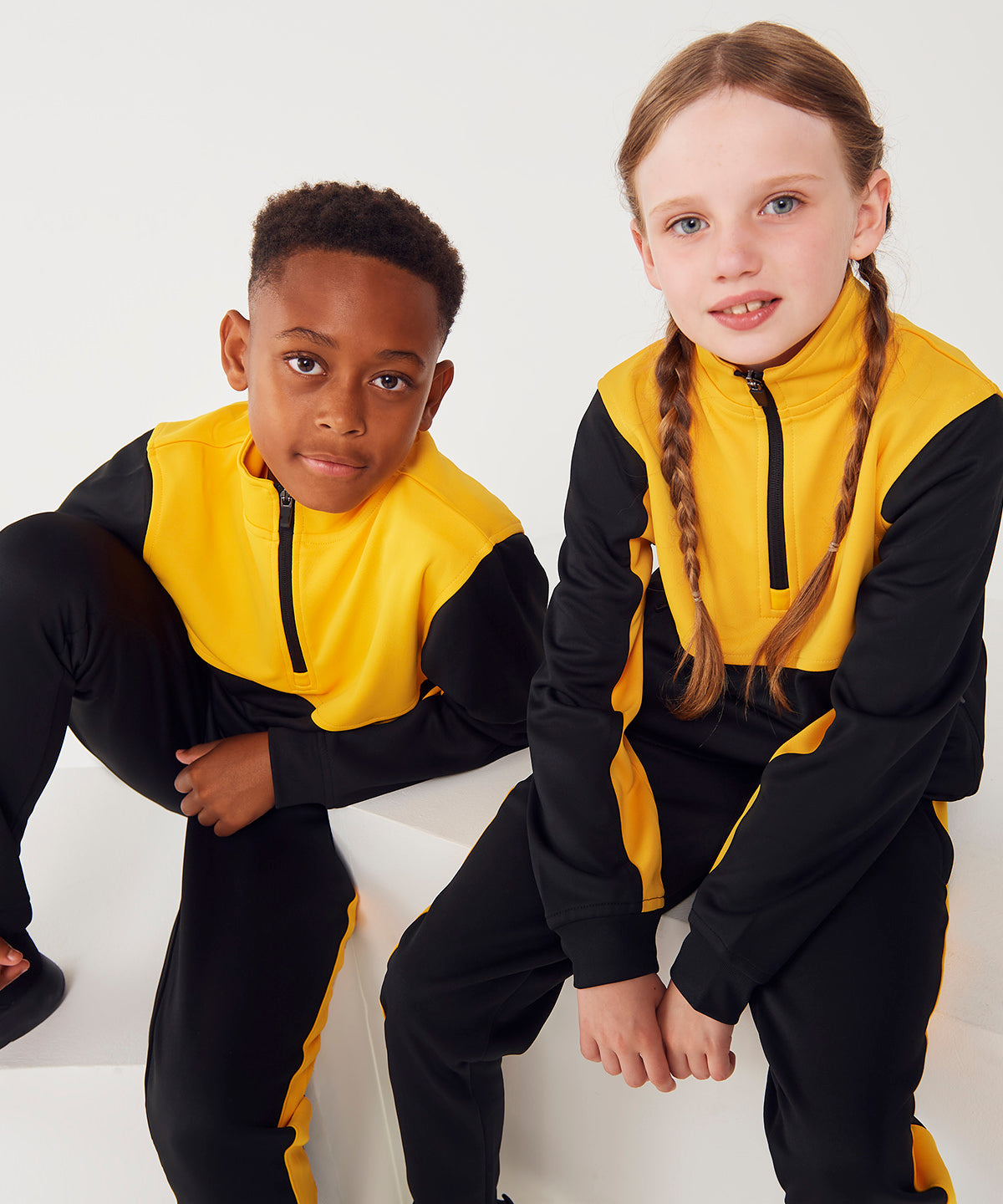 Finden & Hales Kids ¼-tracksuit Top Garment