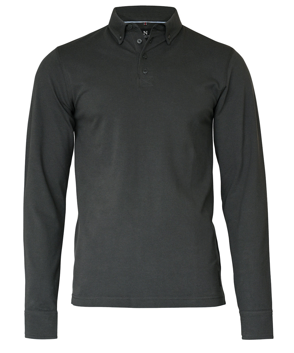 Nimbus Carlington – Deluxe Long Sleeve Polo Shirt – Custom Embroidered & Printed Polo Shirts
