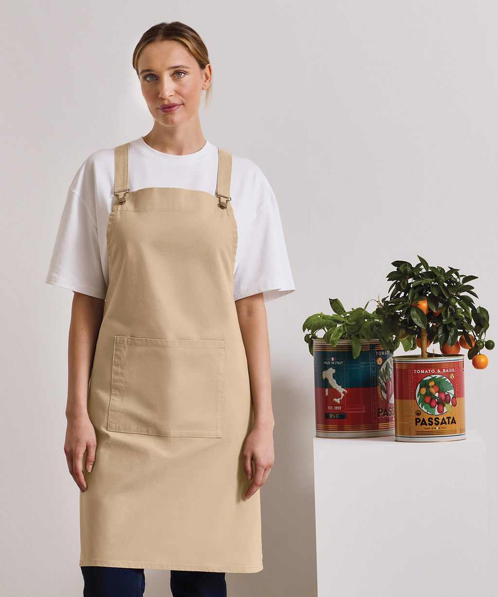 Premier Cross Back 'barista' Bib Apron Garment