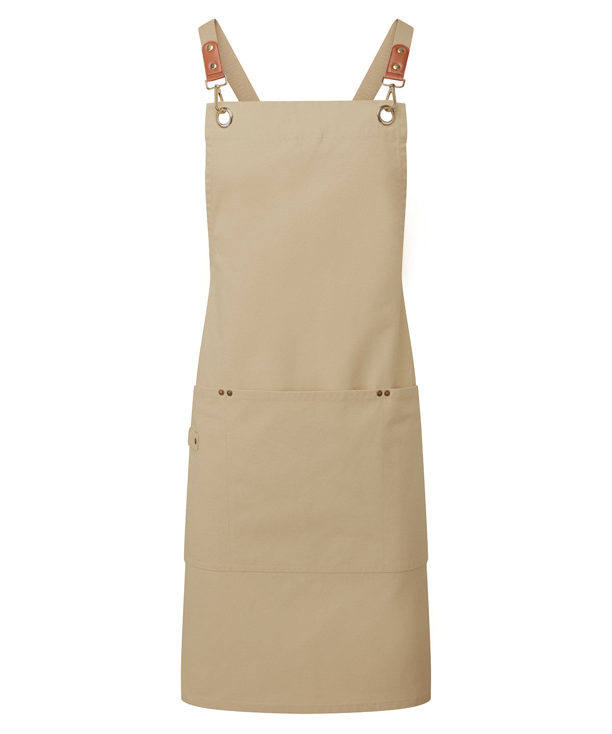 Premier Clip ‘n’ Clasp Cross-back Bib Apron Garment – Custom Embroidered & Printed Aprons