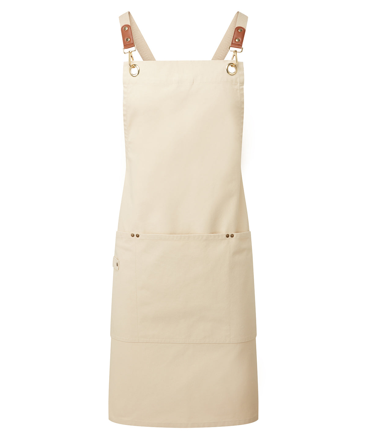 Premier Clip ‘n’ Clasp Cross-back Bib Apron Garment – Custom Embroidered & Printed Aprons