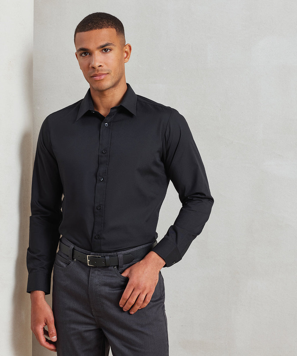 Premier Poplin Fitted Long Sleeve Shirt