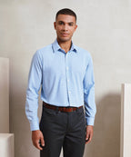 Premier Microcheck (Gingham) Long Sleeve Cotton Shirt