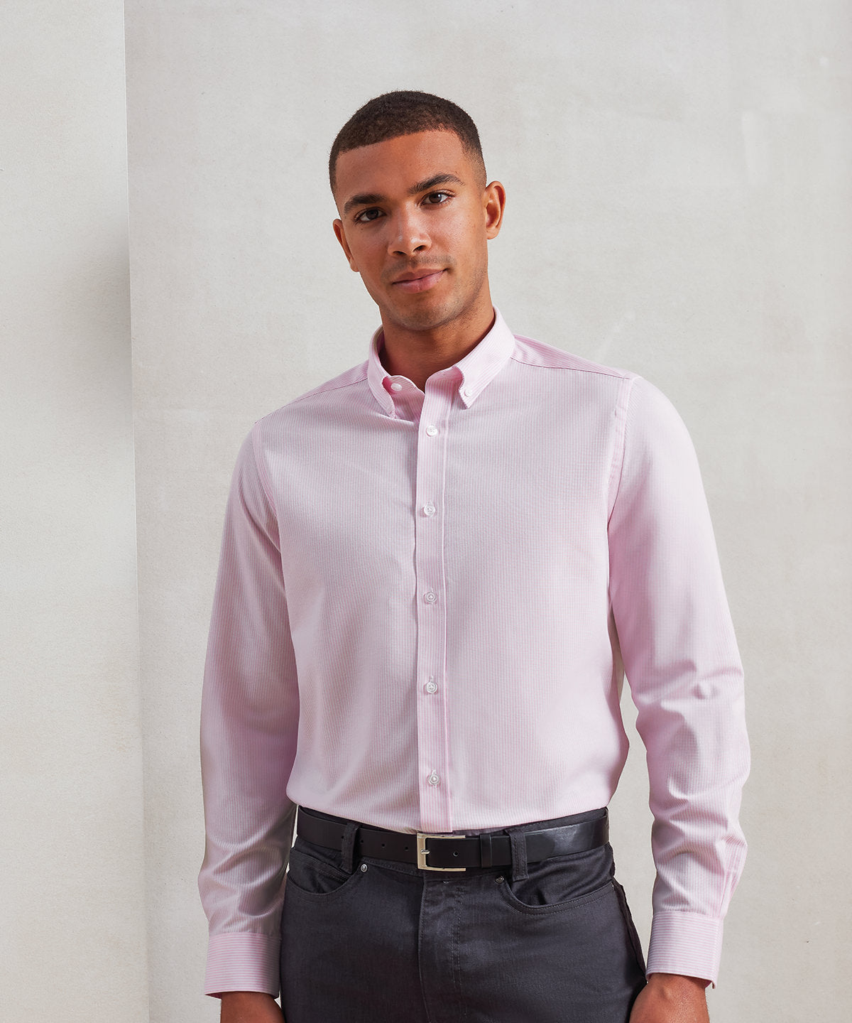 Premier Cotton-rich Oxford Stripes Shirt