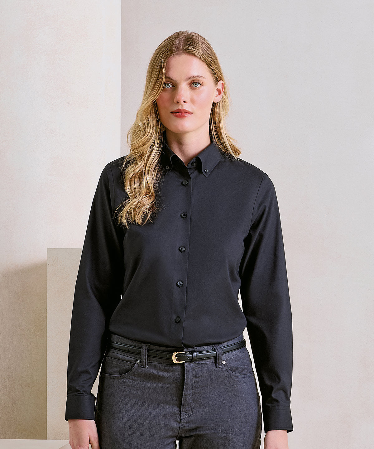 Premier Women’s ‘Supreme’ Oxford Long Sleeve Shirt