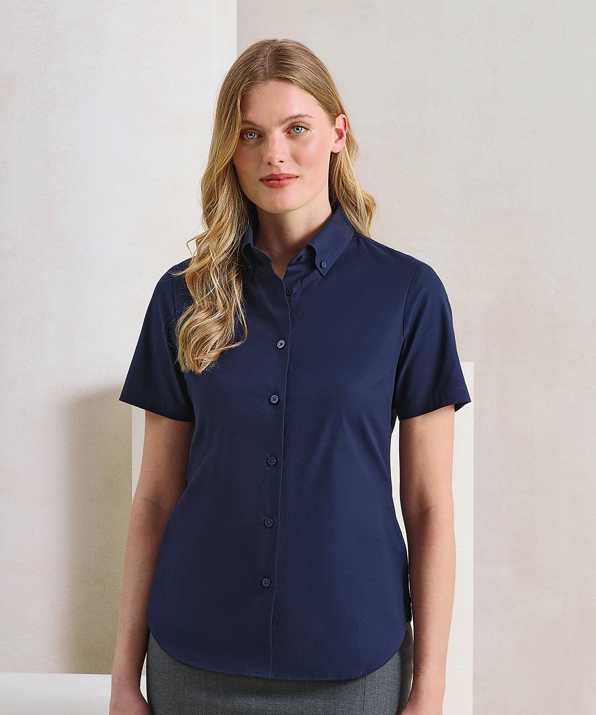 Premier Women’s ‘Supreme’ Oxford Short Sleeve Shirt