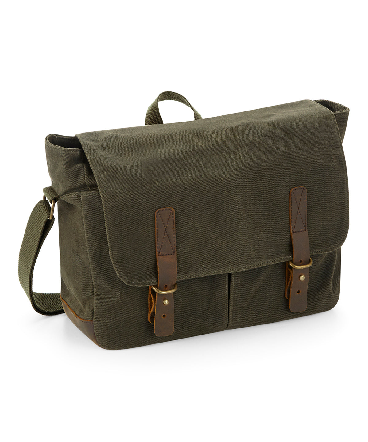 Quadra Heritage Waxed Canvas Messenger Bag