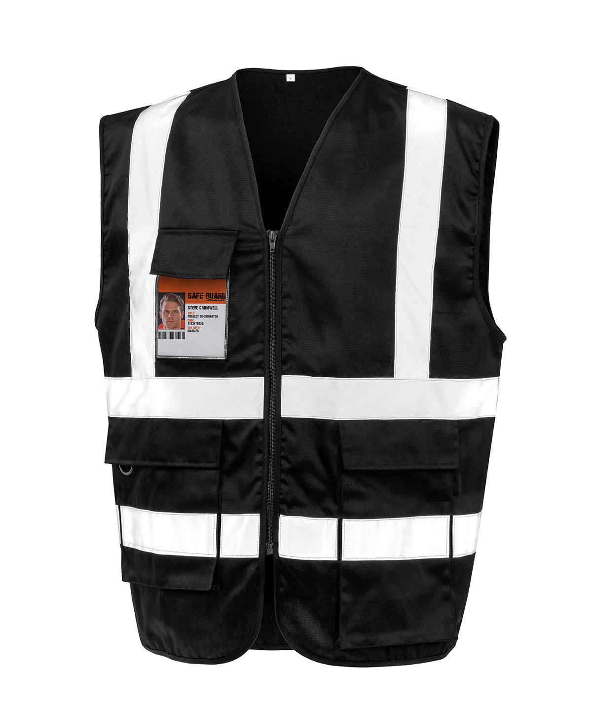Result Safeguard Heavy Duty Polycotton Security Vest Garment – Custom Embroidered & Printed Safety Vests