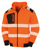 Result Recycled Recycled Robust Zipped Safety Hoodie – Custom Embroidered & Printed Hoodies
