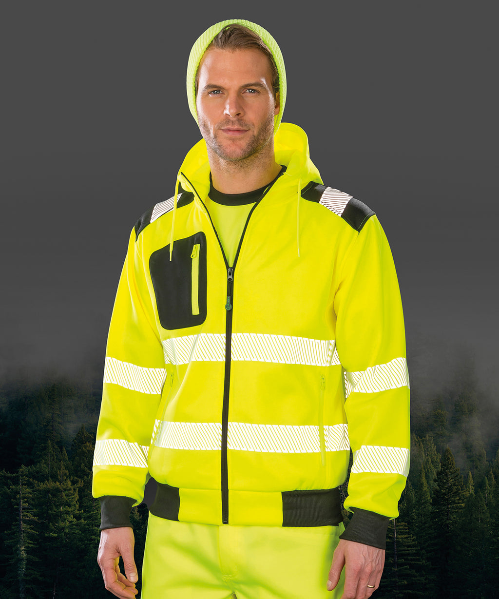 Result Recycled Recycled Robust Zipped Safety Hoodie