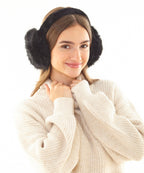 Ribbon Luxury Fur Ear Muffs Garment