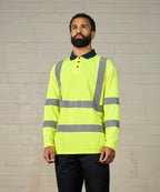 ProRTX High Visibility High Visibility Long Sleeve Polo Shirt