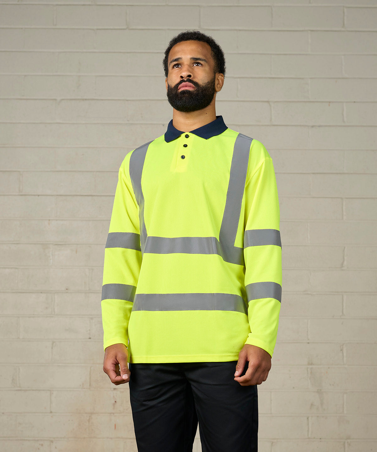 ProRTX High Visibility High Visibility Long Sleeve Polo Shirt