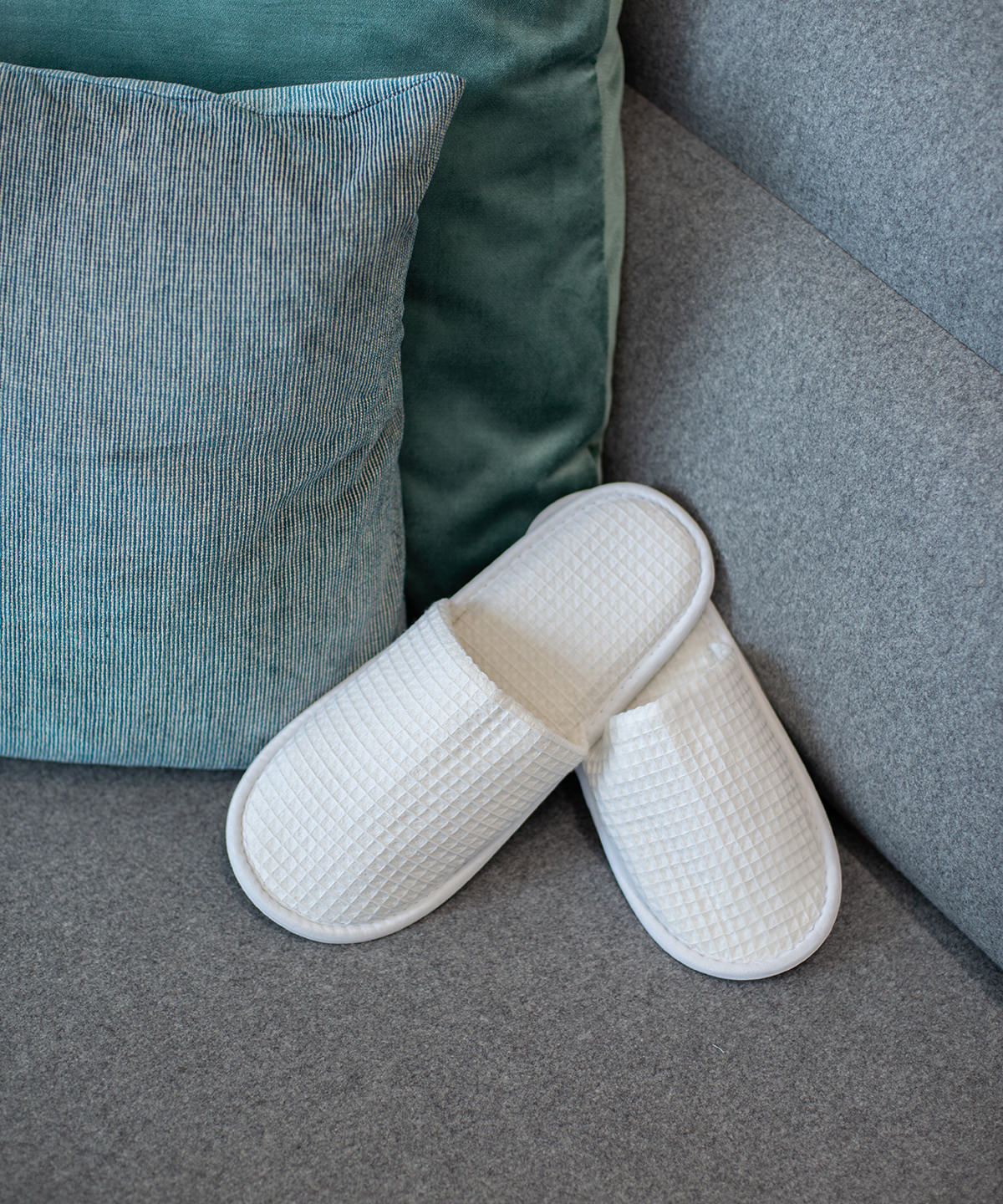 Towel City Waffle Mule Slippers Garment