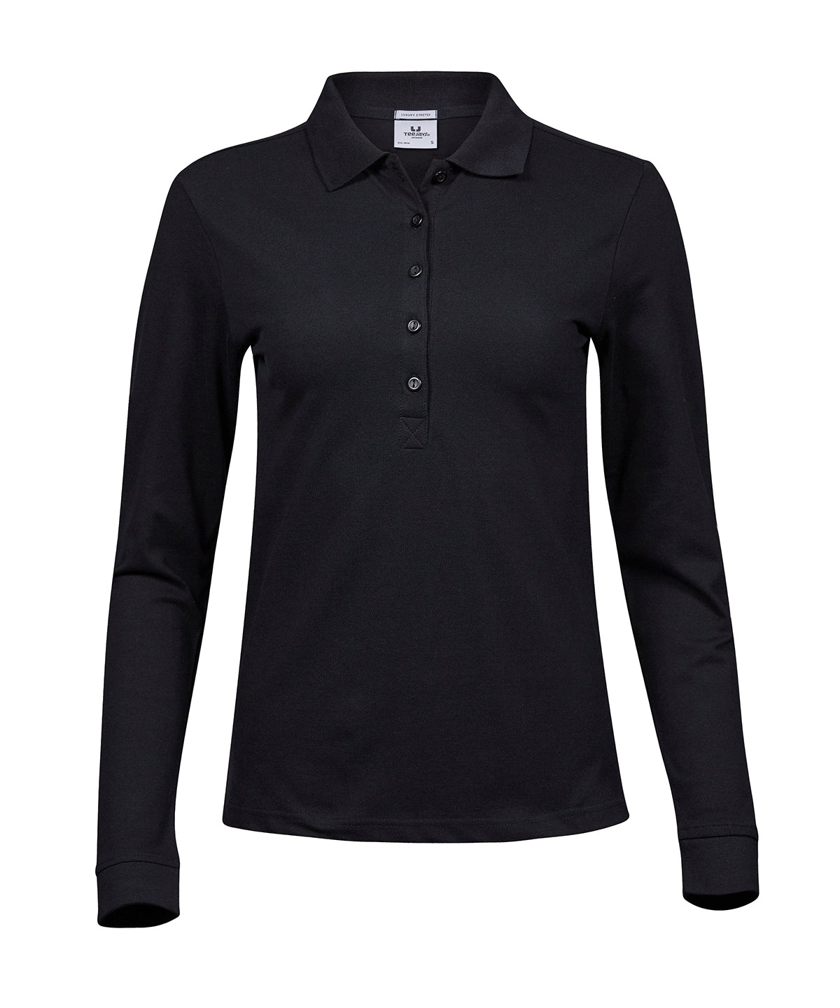 Tee Jays Women’s Luxury Stretch Long Sleeve Polo (146) – Custom Embroidered & Printed Polo Shirts
