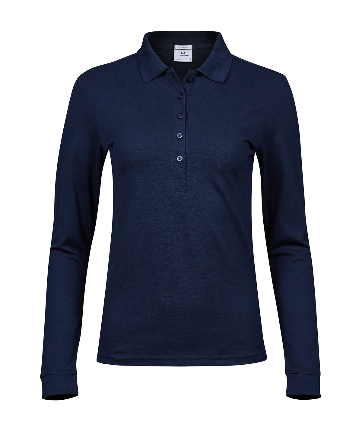 Tee Jays Women’s Luxury Stretch Long Sleeve Polo (146) – Custom Embroidered & Printed Polo Shirts