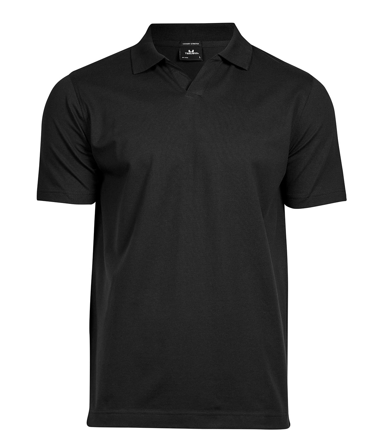 Tee Jays Luxury Stretch V-neck Polo (1404) – Custom Embroidered & Printed Polo Shirts