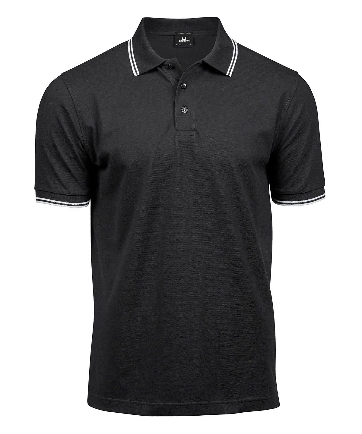 Tee Jays Luxury Stripe Stretch Polo (1407) – Custom Embroidered & Printed Polo Shirts