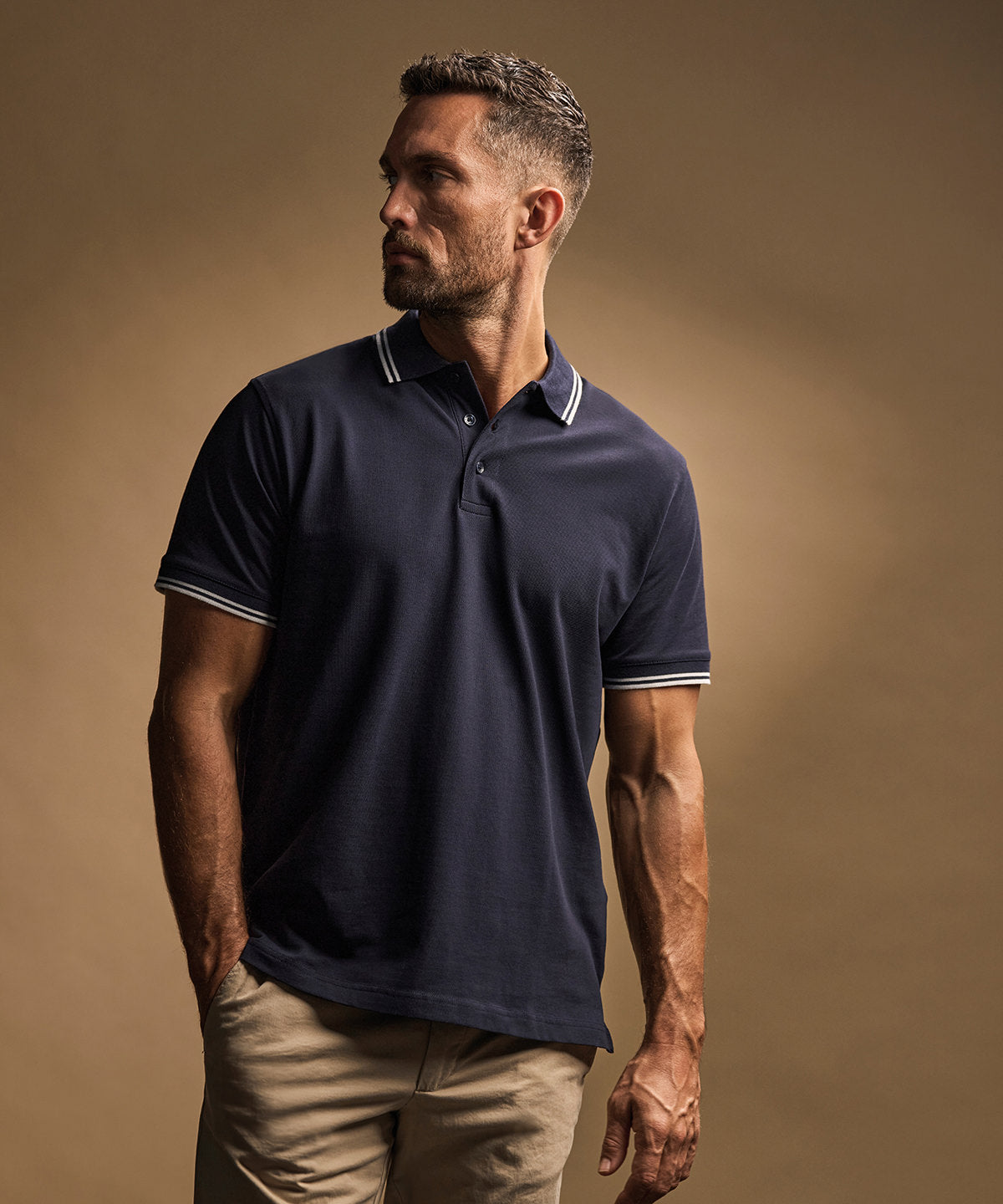 Tee Jays Luxury Stripe Stretch Polo (1407)
