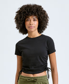 Women's TriDri® Ruched Crop Top T-Shirt