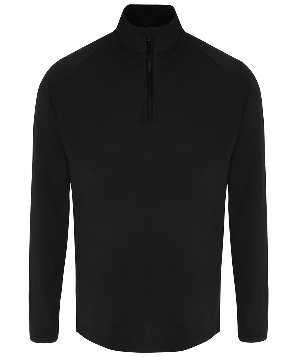 Men's TriDri® Long Sleeve Performance ¼ Zip Top Garment – Custom Embroidered & Printed Sports Overtops