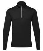 Men's TriDri® Recycled Long Sleeve Brushed Back ¼ Zip Garment – Custom Embroidered & Printed Sports Overtops