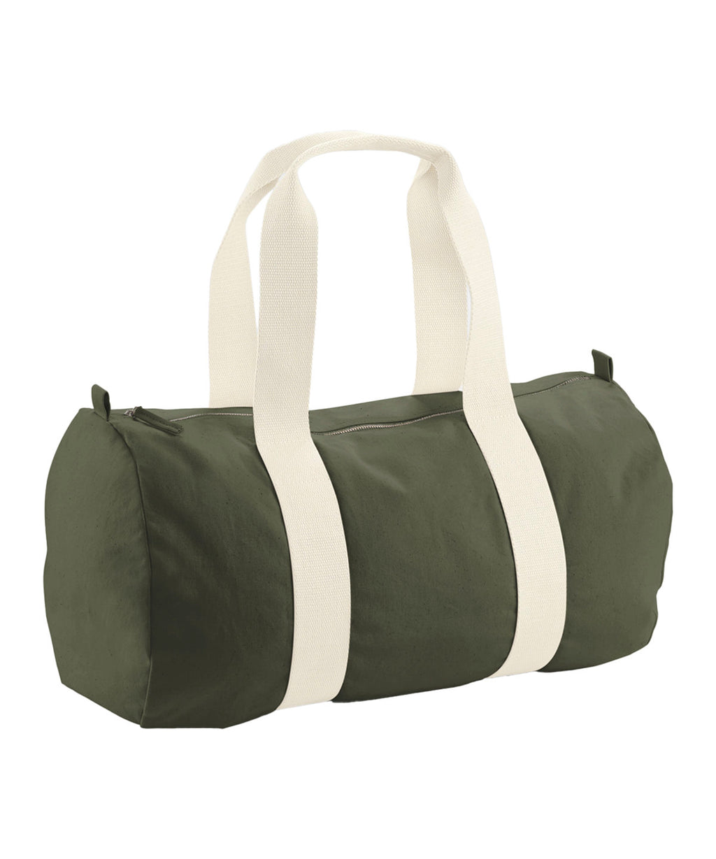 Westford Mill EarthAware® Organic Barrel Bag – Custom Embroidered & Printed Bags
