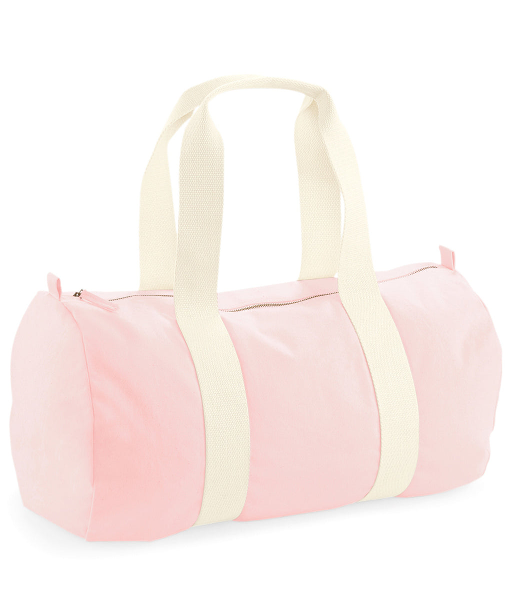 Westford Mill EarthAware® Organic Barrel Bag – Custom Embroidered & Printed Bags