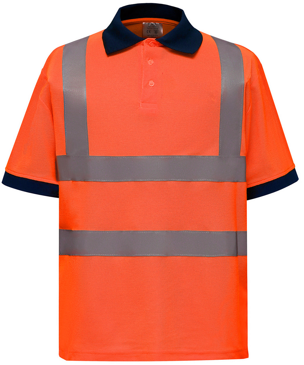 Yoko Hi-vis Short Sleeve Polo (HVJ210) – Custom Embroidered & Printed Polo Shirts