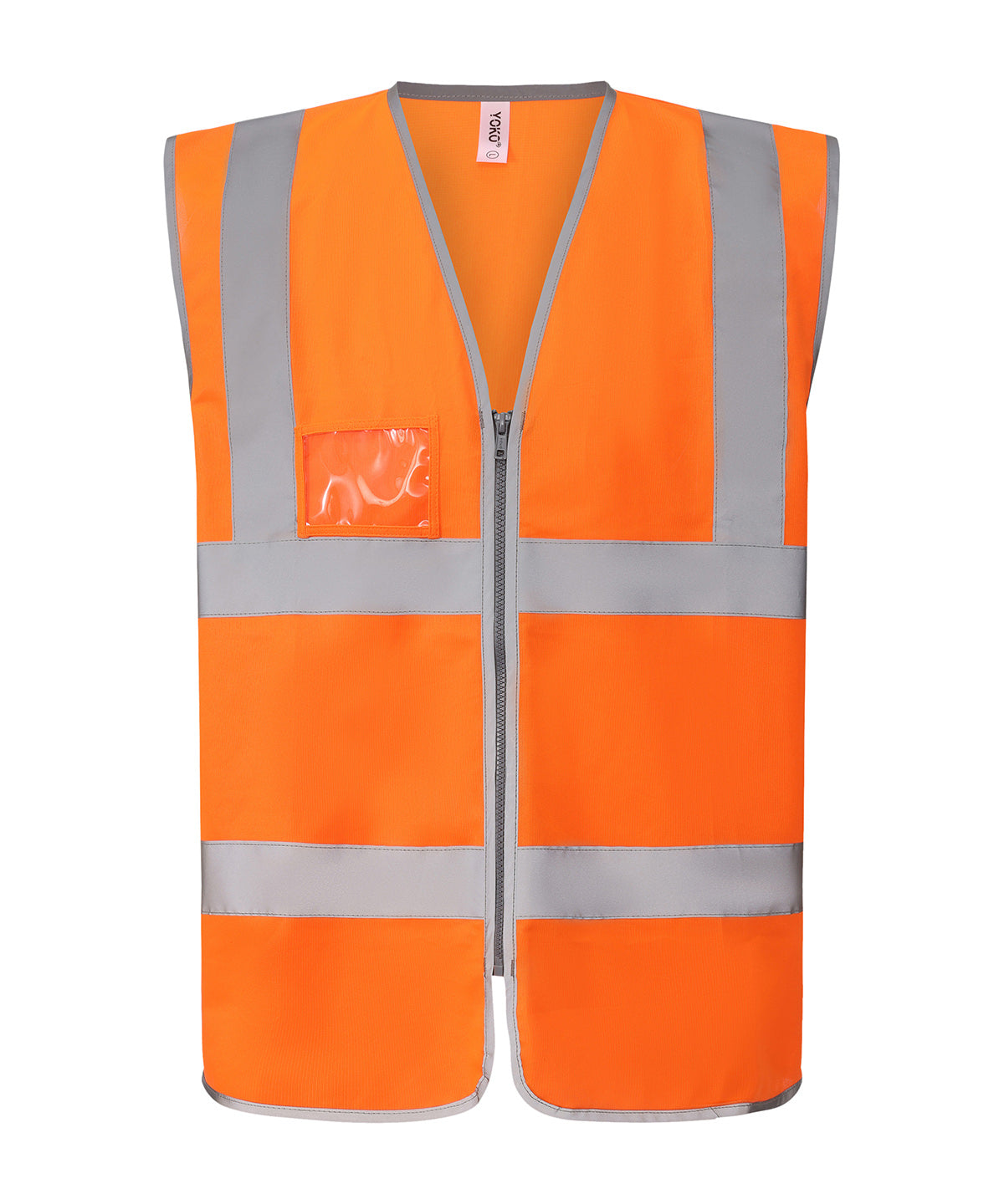 Yoko Hi-vis Zip ID Reflective Border Waistcoat (HVW103) Garment – Custom Embroidered & Printed Safety Vests