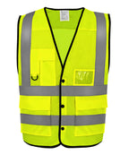 Yoko Hi-vis Superior Open Mesh Button Waistcoat (HVW860) Garment – Custom Embroidered & Printed Safety Vests