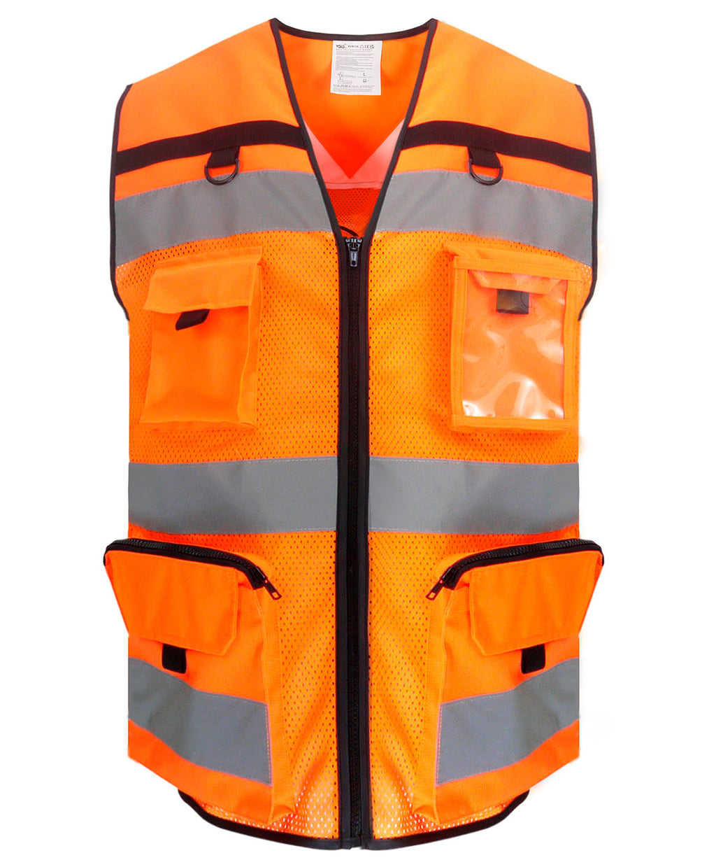 Yoko Hi-vis Ripstop Tool Vest (HVW108) Garment – Custom Embroidered & Printed Safety Vests