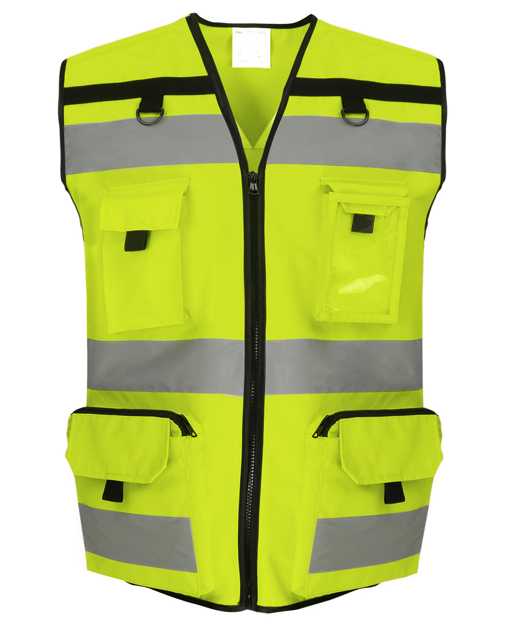 Yoko Hi-vis Ripstop Tool Vest (HVW108) Garment – Custom Embroidered & Printed Safety Vests